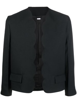 Random Identities scallop-edge tailored blazer - Black