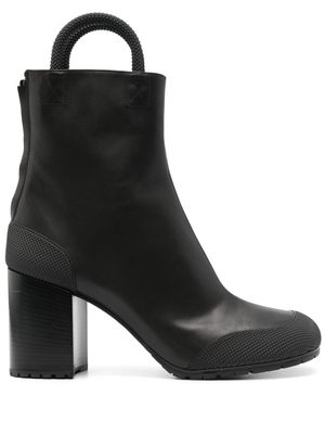 Random Identities Worker 95mm leather boots - Black