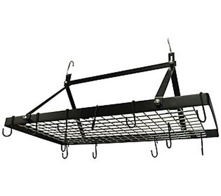 Range Kleen Black Enamel Rectangle Pot Rack