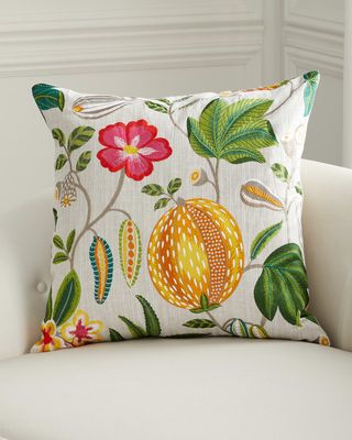 Rankin Embroidered Pillow, 24" Square