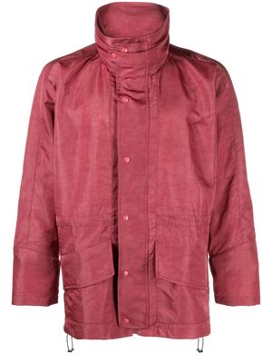 RANRA Gut funnel-neck jacket - Red