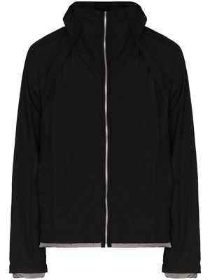 RANRA hooded zip-up jacket - Black