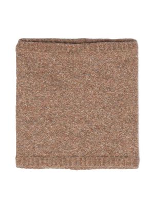 RANRA knitted neck scarf - Brown
