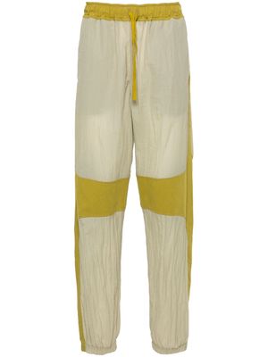 RANRA panelled ripstop tapered trousers - Green