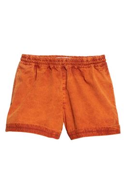 RANRA Sokki Garment Dyed Cotton Shorts in Pureed Pumpkin 1245