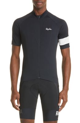Rapha Core Lightweight Jersey Cycling Shirt in Anthracite /White Alyssum