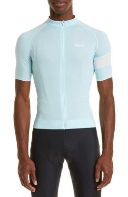 Rapha Core Lightweight Jersey Cycling Shirt in Iced Aqua /White Alyssum