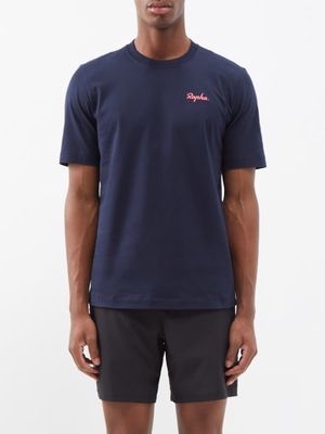 Rapha - Logo-print Cotton-jersey T-shirt - Mens - Dark Navy