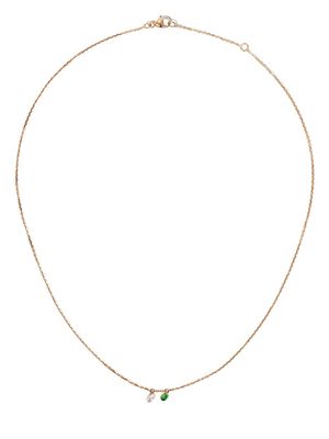 Raphaele Canot 18kt rose gold Set Free diamond and tsavourite necklace - Pink