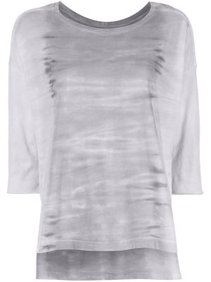 Raquel Allegra cocoon tie-dye top - Grey
