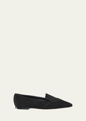 Raquel Suede Flat Loafers