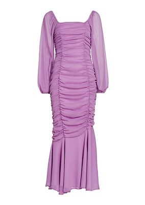 Rare Orchid Ruched Dress