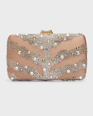 Raso Crystal-Embellished Clutch Bag