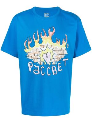 RASSVET graphic logo print T-shirt - Blue