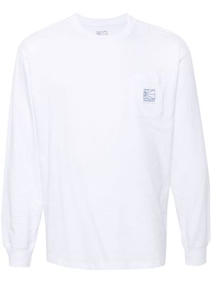 RASSVET logo-appliqué long-sleeved top - White