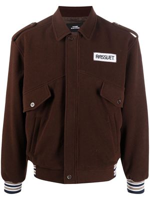 RASSVET logo patch jacket - Brown