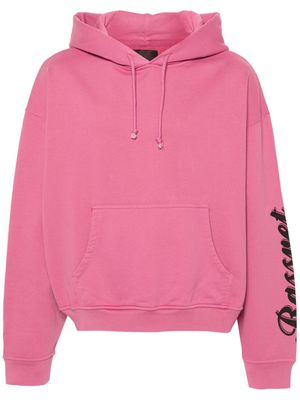 RASSVET logo-print cotton hoodie - Pink