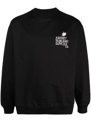 RASSVET logo-print cotton sweatshirt - Black