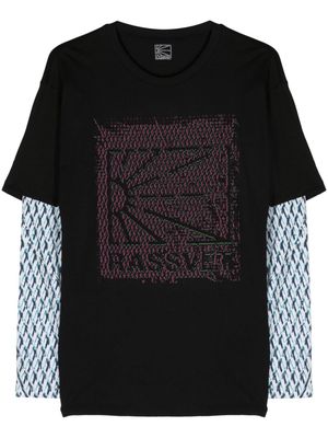 RASSVET Mesh Camouflage cotton T-shirt - Black