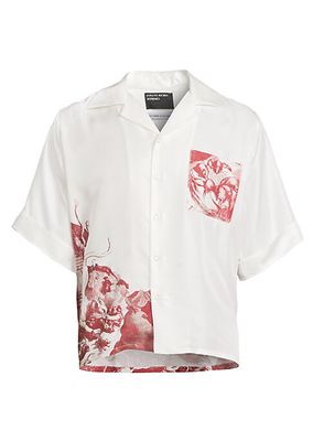 Rat Palace Chemise Silk Short-Sleeve Shirt