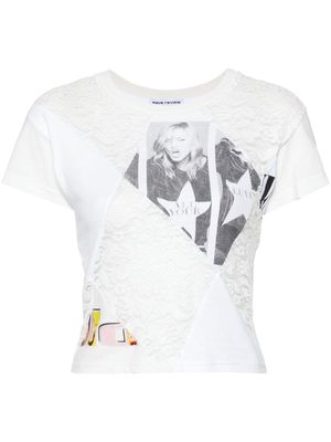 Rave Review Jane panelled T-shirt - White