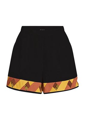 Ravello Crêpe de Chine Cover-Up Shorts