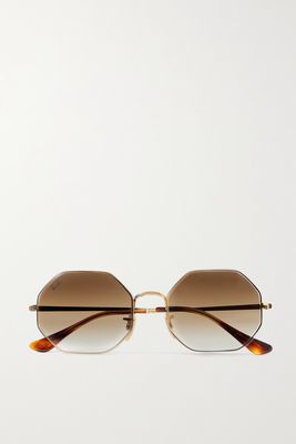 Ray-Ban - 1972 Octagon-frame Gold-tone Sunglasses - one size