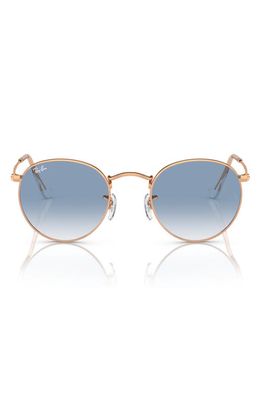 Ray-Ban 47mm Gradient Round Sunglasses in Blue Gradient 