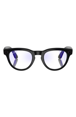 Ray-Ban 50mm Headliner Smart Sunglasses in Shiny Black