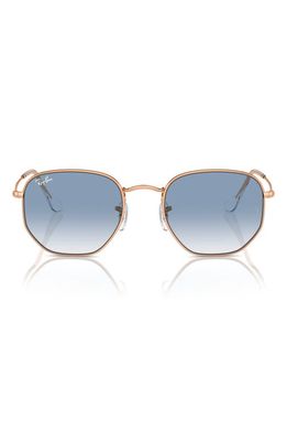 Ray-Ban 51mm Gradient Aviator Sunglasses in Blue Gradient