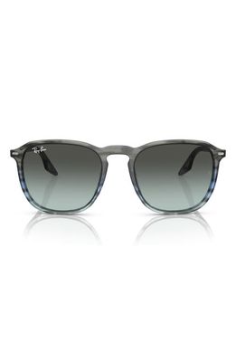 Ray-Ban 52mm Gradient Square Sunglasses in Blue