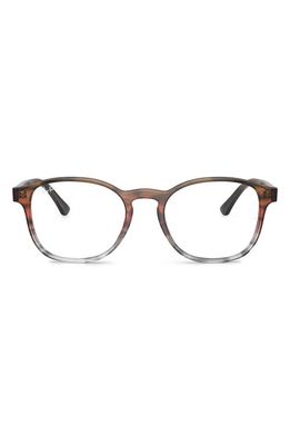 Ray-Ban 52mm Phantos Optical Glasses in Brown Gradient