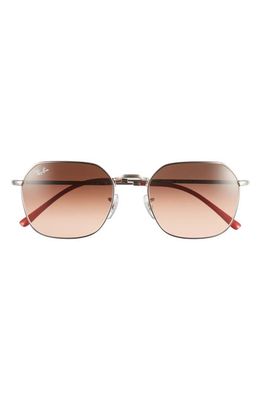 Ray-Ban 53mm Geometric Sunglasses in Silver