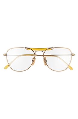 Ray-Ban 53mm Optical Glasses in Antique Gold/Clear