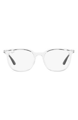 Ray-Ban 53mm Square Optical Glasses in Transparent