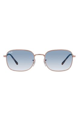 Ray-Ban 54mm Gradient Pillow Sunglasses in Rose Gold