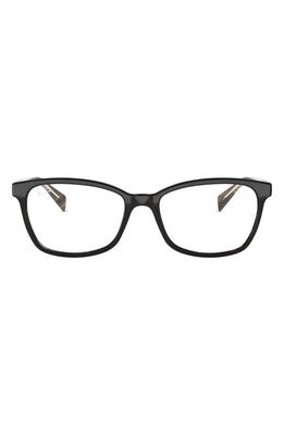 Ray-Ban 54mm Square Optical Glasses in Brown Havana