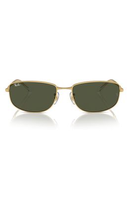 Ray-Ban 56mm Irregular Sunglasses in Gold Flash