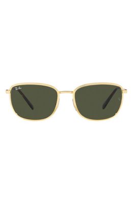 Ray-Ban 57mm Pillow Sunglasses in Gold Flash