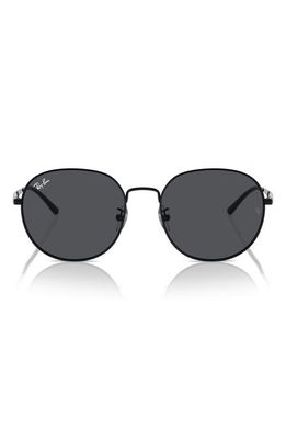 Ray-Ban 57mm Round Phantos Sunglasses in Black