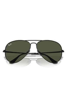 Ray-Ban 58mm Aviator Sunglasses in Black