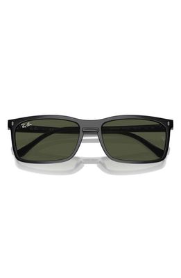 Ray-Ban 59mm Rectangular Sunglasses in Black