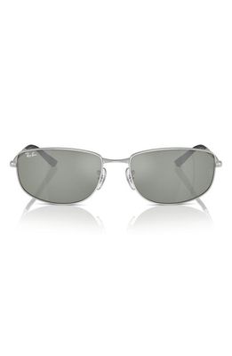 Ray-Ban 59mm Round Sunglasses in Silver