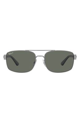 Ray-Ban 61mm Pillow Polarized Sunglasses in Gunmetal
