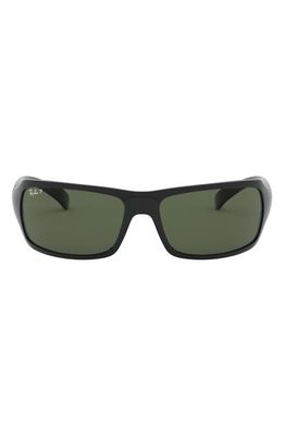 Ray-Ban 61mm Polarized Sunglasses in Blk Pol