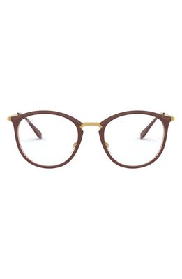 Ray-Ban 7140 51mm Optical Glasses in Trans Brown