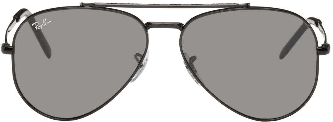 Ray-Ban Black New Aviator Sunglasses