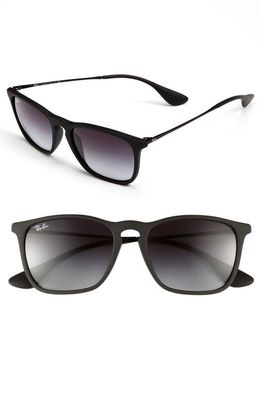 Ray-Ban Chris 54mm Gradient Square Sunglasses in Black