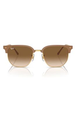 Ray-Ban Clubmaster 53mm Square Sunglasses in Brown Grad