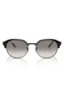 Ray-Ban Clubmaster 53mm Sunglasses in Black On Black/arista